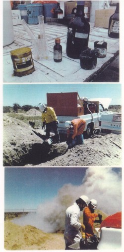 U of A workers at Page-Trowbridge Toxic Landfill (click for larger view)