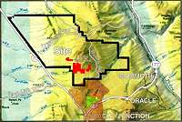 Location and size of aquifer for the South Village